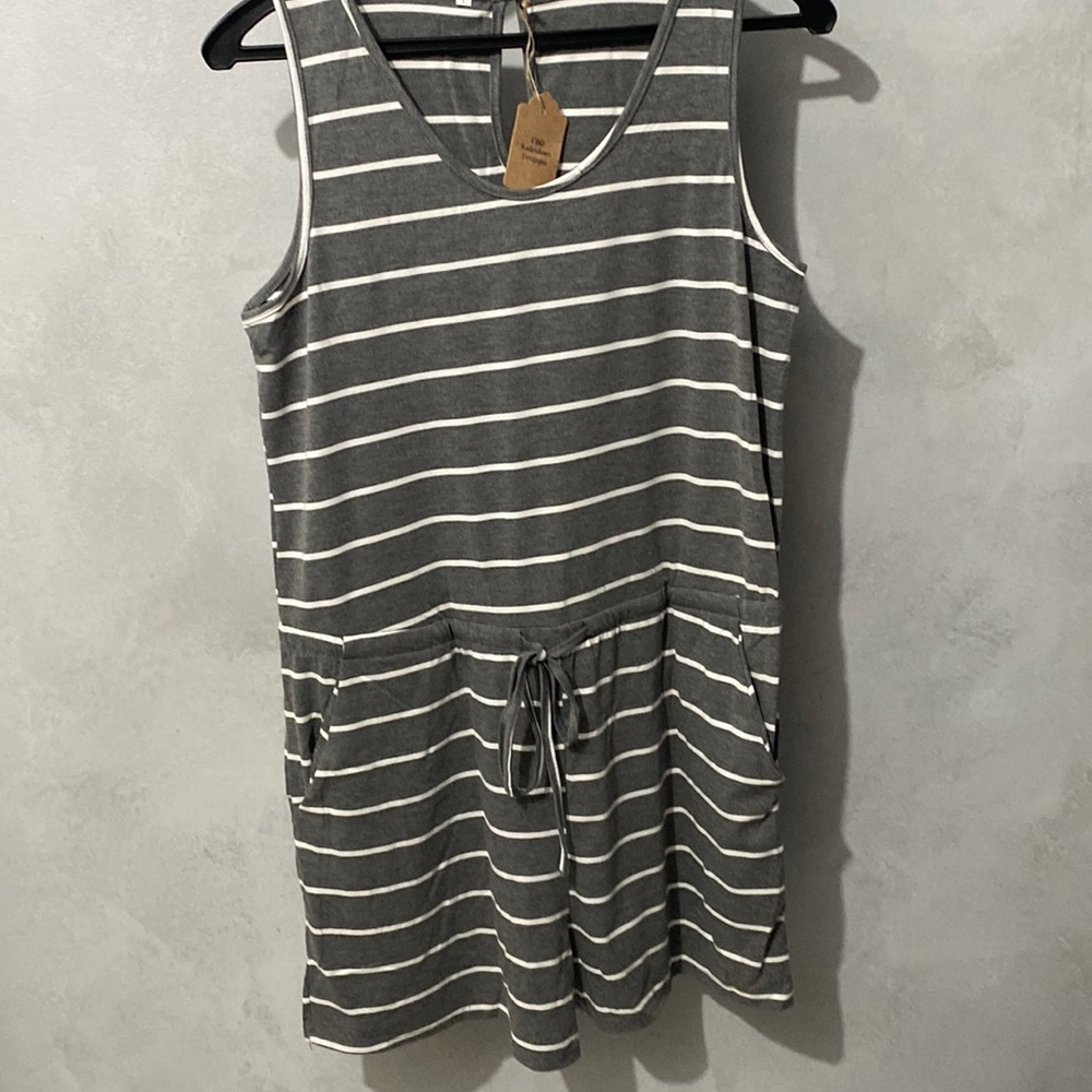 Drawstring romper